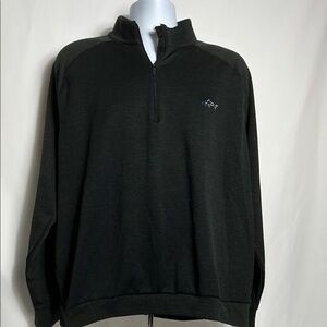 Greg Norman Mens Size XL Black Pullover Quarter Zip Long Sleeve Golf Shirt
